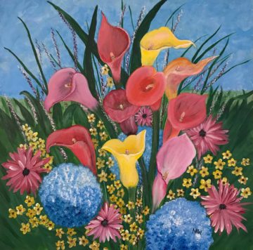 Colorful Flowers Painting