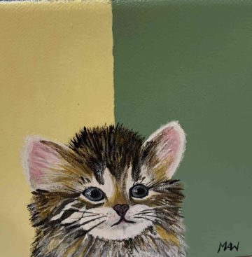 Cat painting