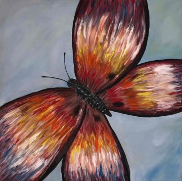 Colorful Butterfly Painting