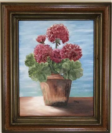 Geranium painting