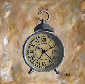 Painted clock